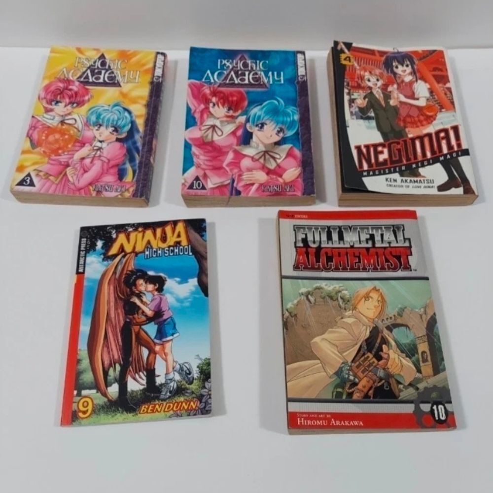 Manga Lot Japanese English Comic Books Full Metal Alchemist Ninja Highschool